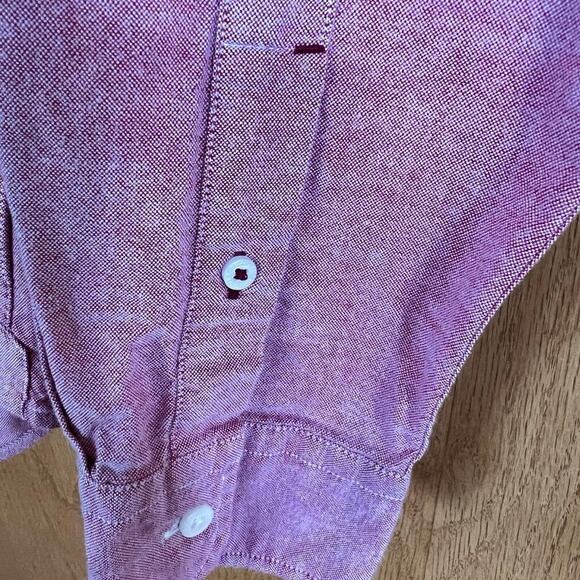 AMERICAN EAGLE, seriously soft, long sleeve, red, button down men’s size M shirt - Picture 6 of 11